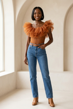 Load image into Gallery viewer, Cherise styled with blue jeans