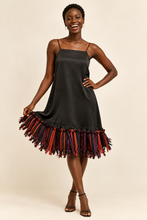 Load image into Gallery viewer, Thabisile dress joyful fringe pose