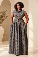 Load image into Gallery viewer, Sakhile dress hands-in-pockets pose

