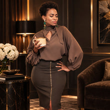 Load image into Gallery viewer, Selene Side bow blouse
